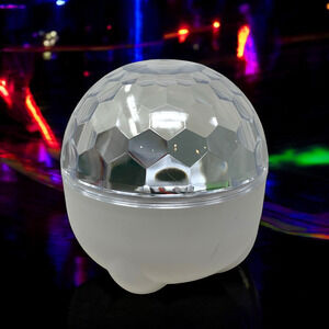 Disco Bluetooth Mini Speaker Light Projector USB Corded Tested Working VIDEO